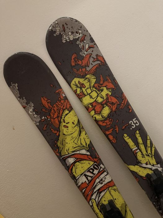 Narty APO SC Junior - freestyle freeride twintip 135 cm 6-8 lat