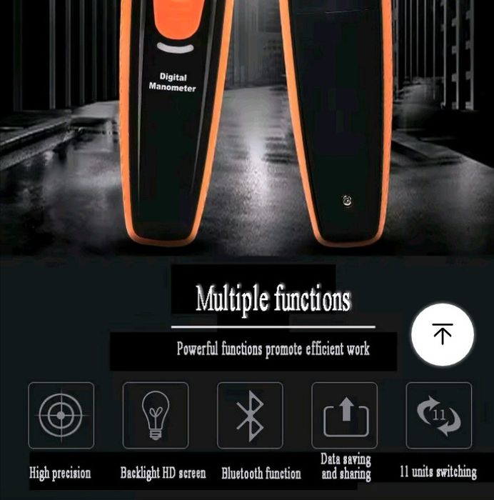 Діференціальний манометр HTi HT805А Bluetooth
