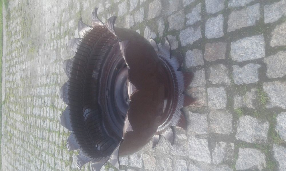 Kwietnik doniczka z opony