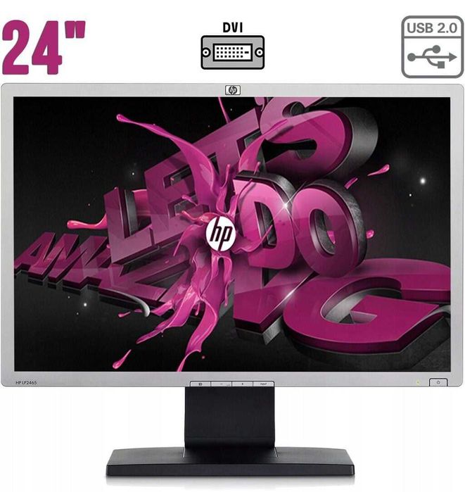 Монітор HP LP2465 / 24" FullHD / S-PVA/ DVI, USB, HDMI* / VESA 100x100