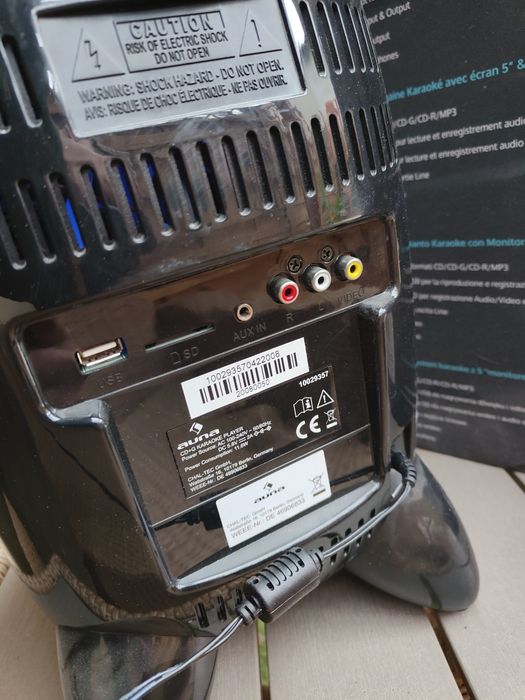 Głośnik karaoke odtwarzacz USB 2 mikrofony