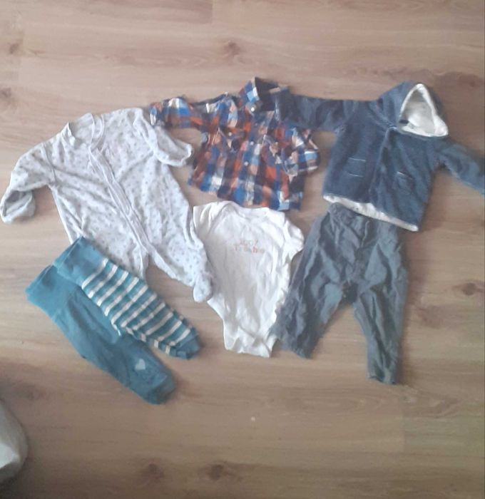 Duży zestaw ciuszków 62/68