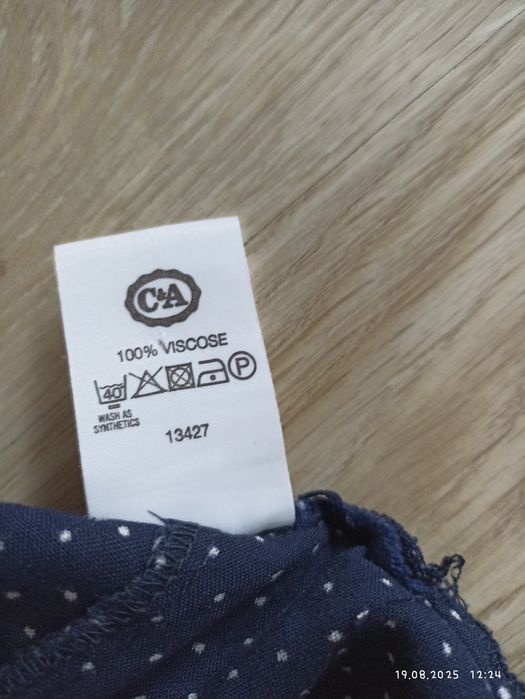 Szerokie spodnie na gumce kropeczki  42-44-46