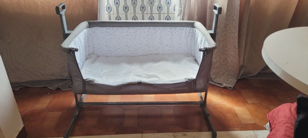 Berço Kinderkraft Neste Up Cinza – Como Novo – 50€