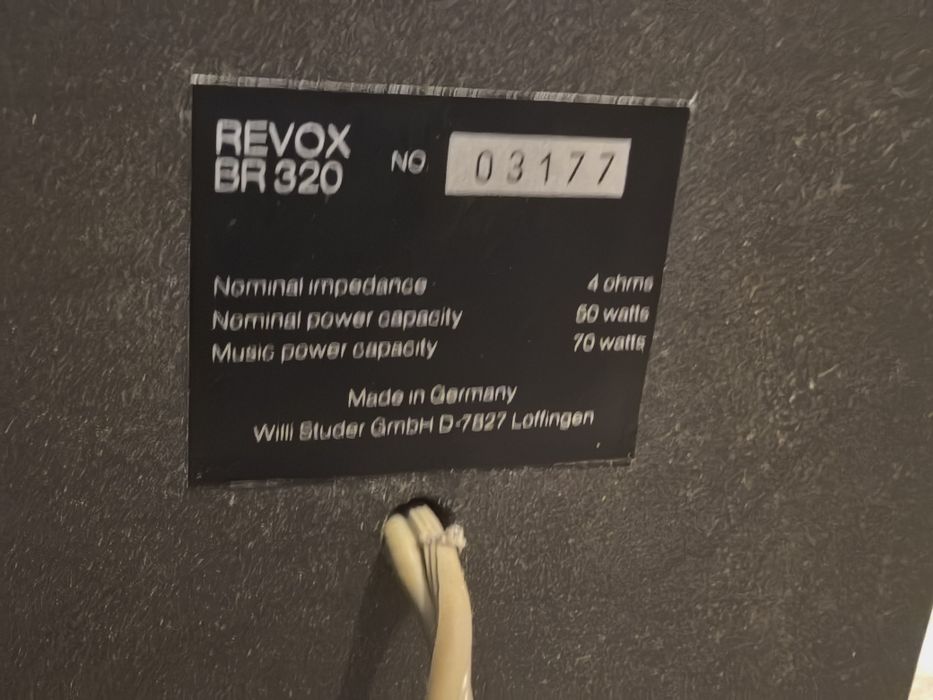 Revox Br 320,  1979-1981r.