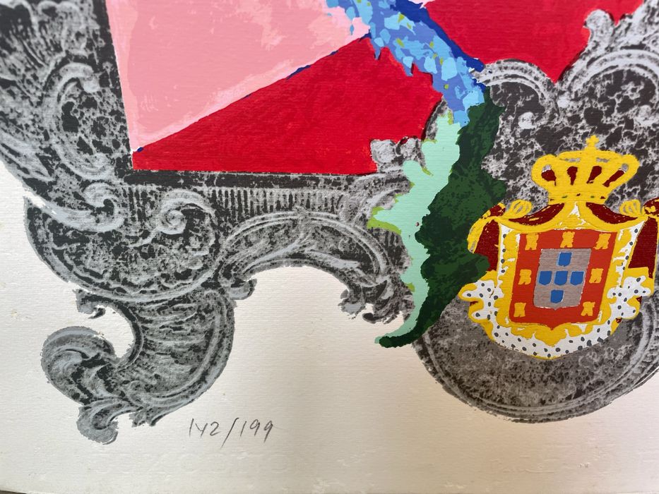 Serigrafia de José de Guimarães 1989