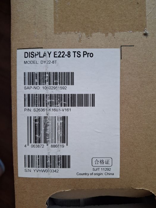 Monitor Fujitsu Display E22-8 TS Pro Novo ainda na caixa