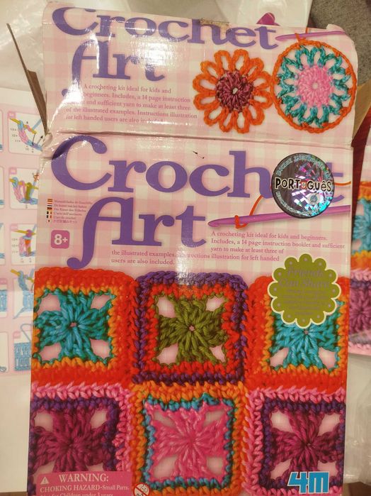 Arte do crochet para crianças