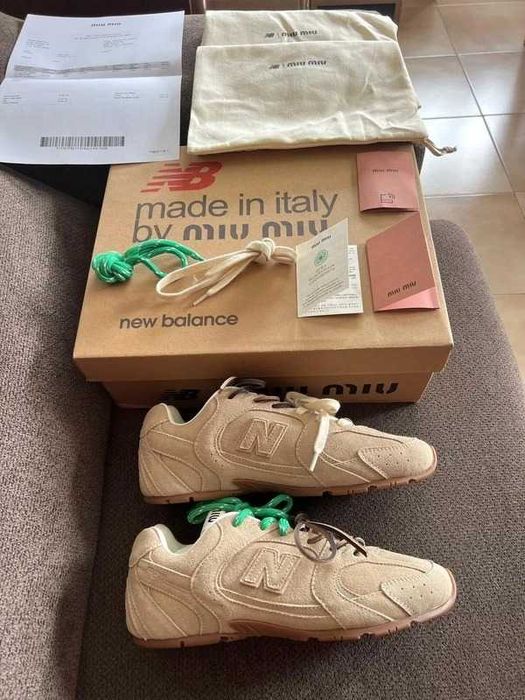 NewBalance_x_MIUMIU_Beżowy_Gum_Rozmiar 38
