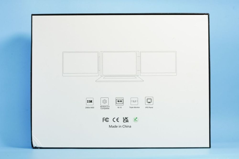 16 дюймов,Портативный тройной монитор 1200P FHD для ноутбуков диагонал