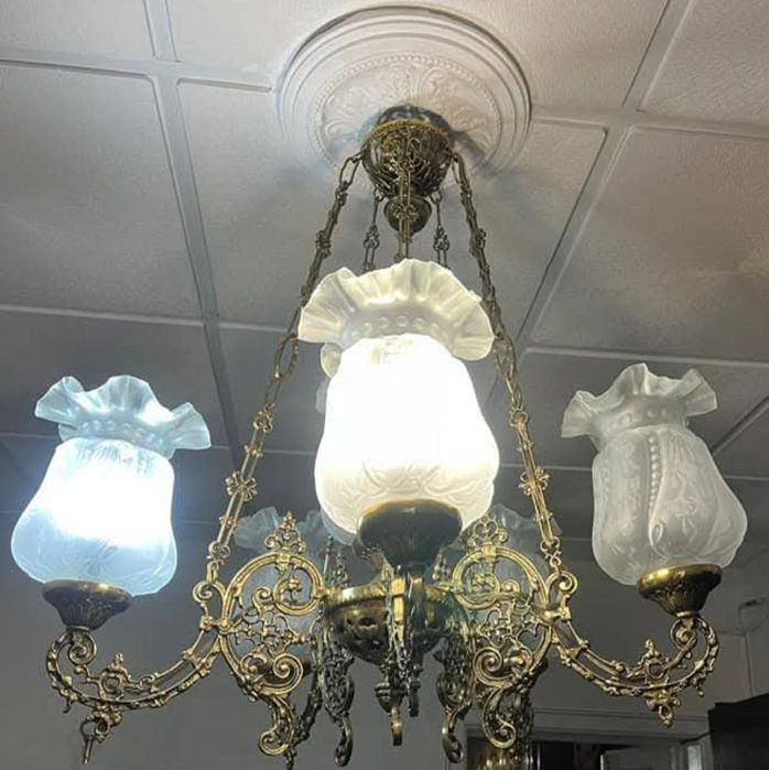 Candeeiro com 6 globos