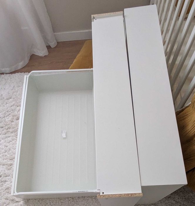 Roupeiro / Armário IKEA PAX Branco 100 cm com 3 Gavetas
