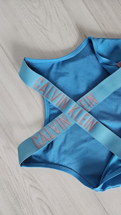 Niebieski strój kąpielowy ck Calvin klein 164 cm Bikini