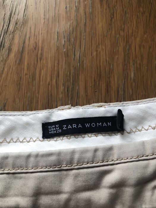 Calças creme da Zara