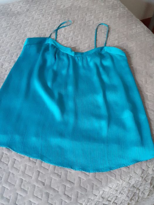 Top azul turquesa Benetton Tam M