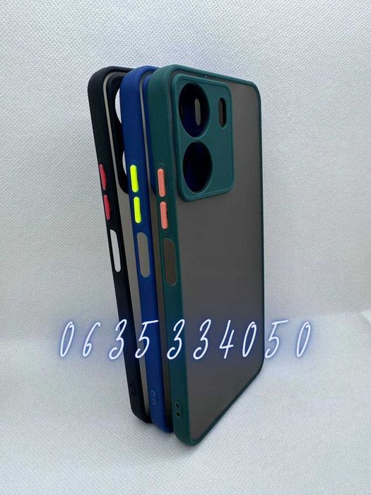 Противоударный матовый чехол для Xiaomi Redmi 13C Poco C65 бампер