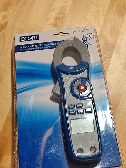 NOVA Pinça Amperimétrica Profissional COATI 600V 1000A multimetro TRMS