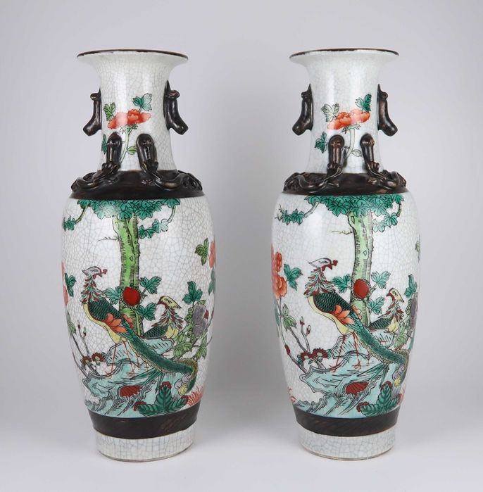 Par de Jarras Porcelana da China - Nanking
