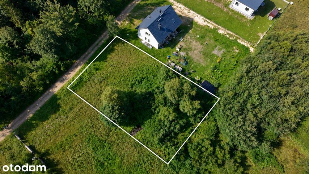 Działka budowlana 1010 m² pod lasem – Brudzewo