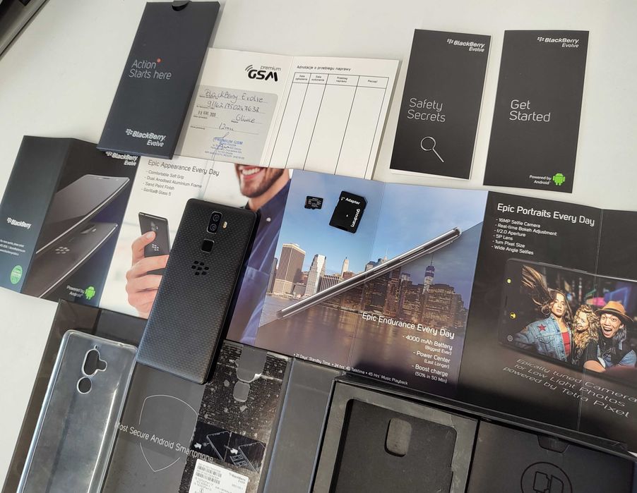 Unikat | BlackBerry Evolve | Oryginalny Komplet | Android | Karta 32GB