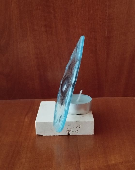 Suporte de vela em vidro