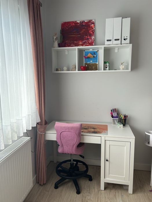Biurko Ikea białe drewno