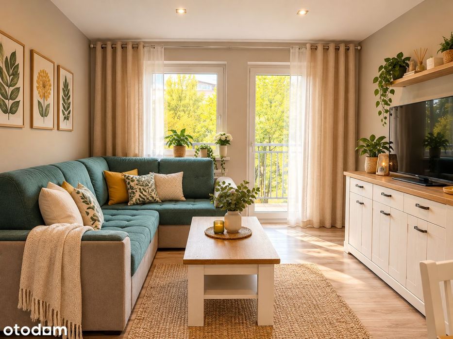 Taki widok rzadko się zdarza! 2 pokoje + balkon!