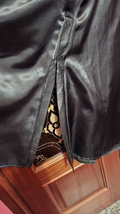 Gabardine de mulher em pele