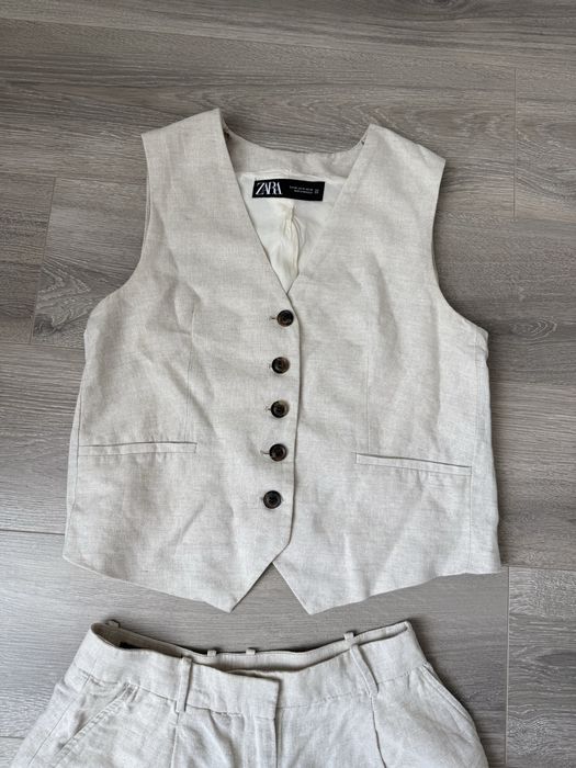 Лляний костюм  zara