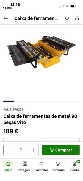 Mala ferramenta vito usada