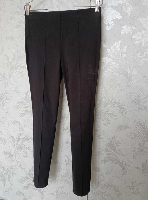 р 12/ євро 40 / 46-48 чорні штани щільний трикотаж суперстрейчеві TU