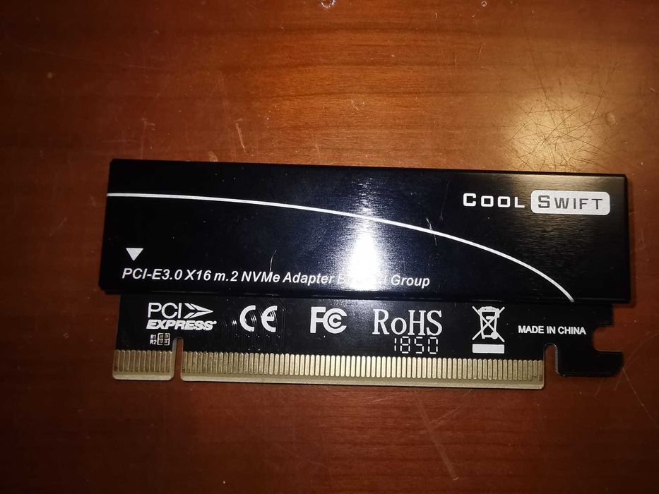 Placa PCI-E3.0X16 M2 NVMe Adaptador

Cool Swift
