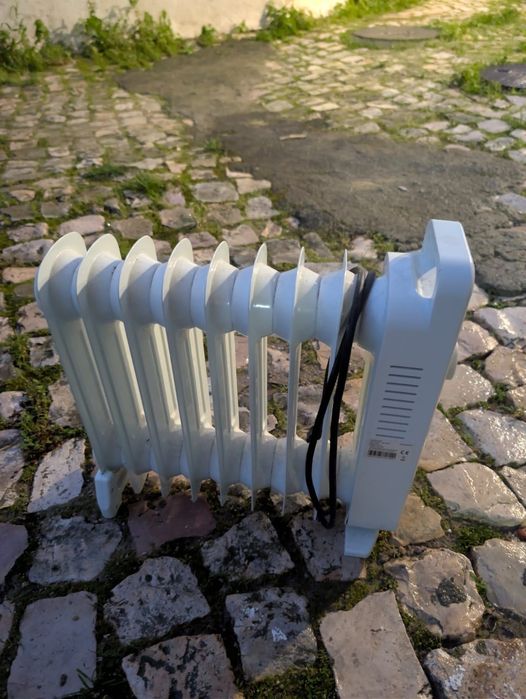 radiador cheio de óleo