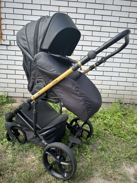 Коляска 2 в 1 Bair Onyx Soft Black