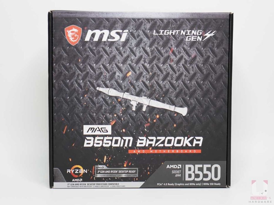 MSI b550m Bazooka - Pudełka