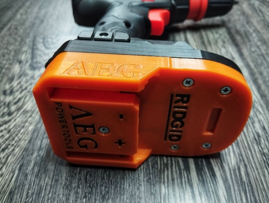 Адаптер перехідник акумулятор Ridgid AEG на інструмент Dnipro-M 20V