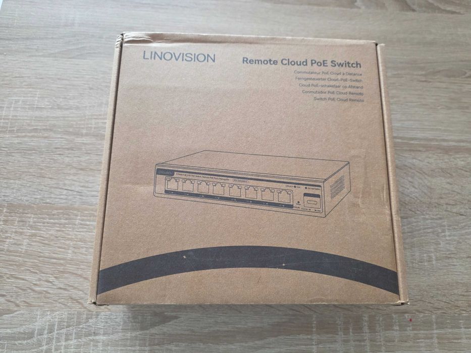 Switch sieciowy Linovision Remote Cloud PoE Switch 8 portów do Kamer