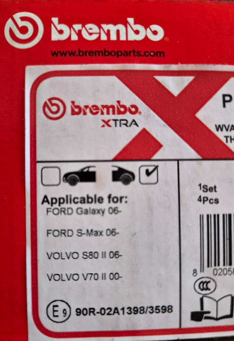 Pastilhas de travões Brembo