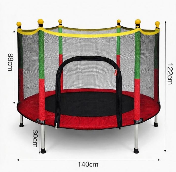 СУПЕР пропозиція батут дитячий посилений 140 см з сіткою