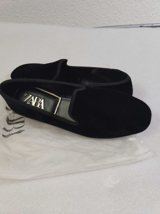 Sapatos de veludo