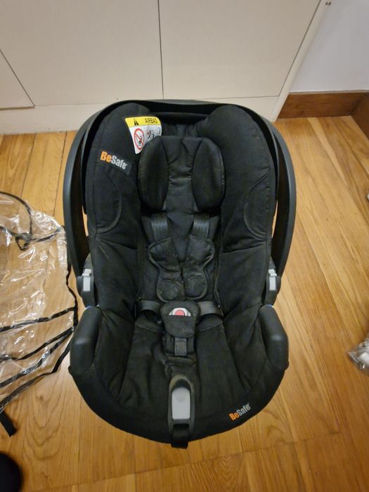 Cadeira auto BeSafe iZi Go Modular + Adaptadores + Capa Chuva – Gaia