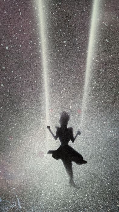Malarstwo spray paint art modern art A3 kosmos fantasy astronomia