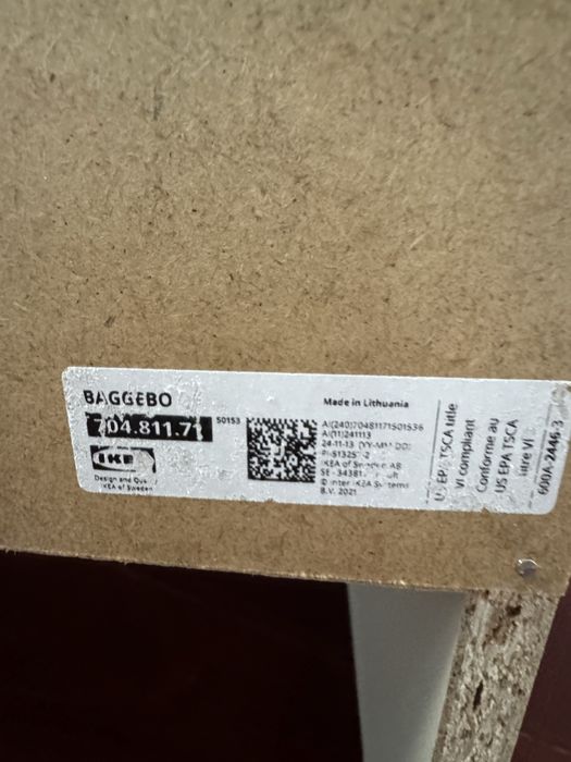 2 estantes brancas baggebo ikea