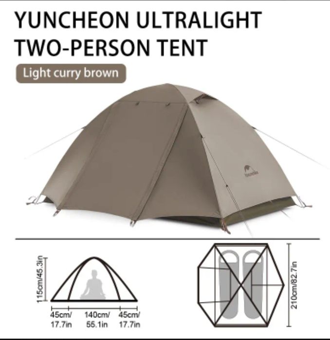 Палатка Naturehike cloud 2-x містна