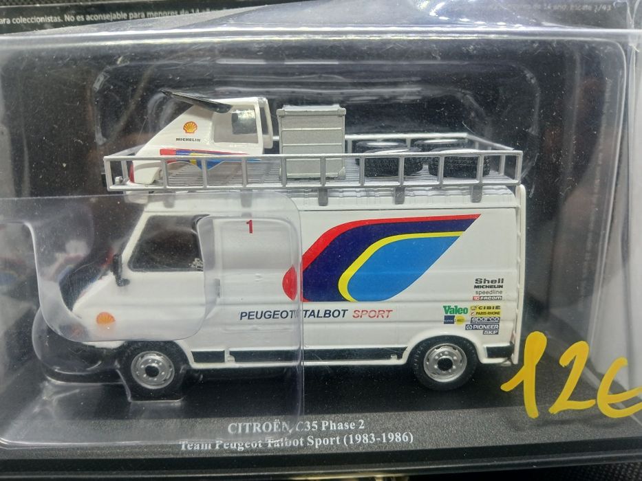 Carrinhas de assistência  de Ralies  escala 1/43