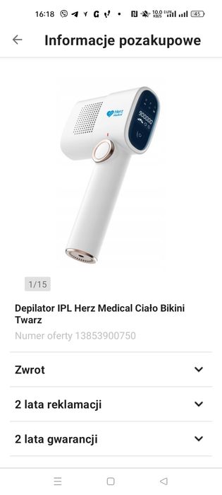 Épilation laserowy Herz Médical