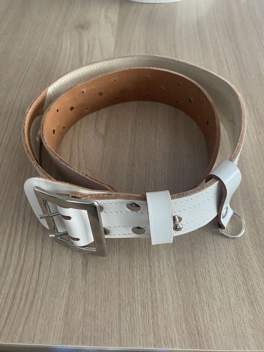 Nowy pas biały oficerski, policja roz3 127cm