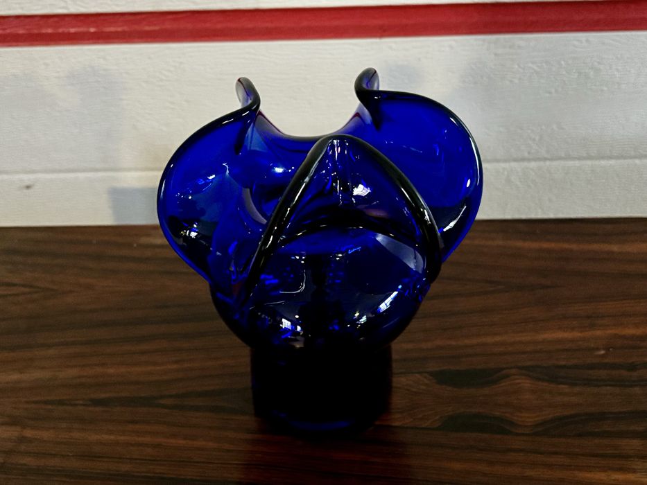 Wazon Osiołek Czesław Zuber Huta Barbara kobaltowy PRL lata 70 kobalt