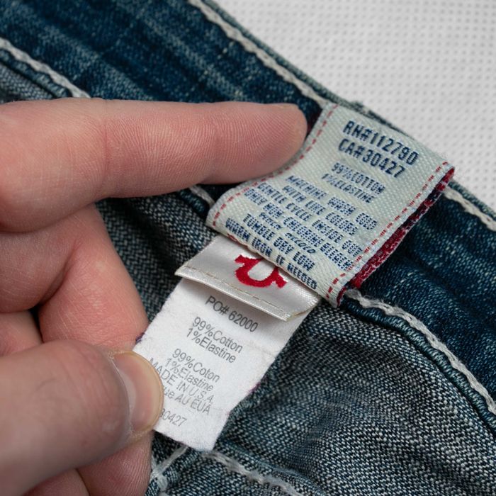 Y2K True Religion Rainbow Becky spodniedzwony bootcut 31us/L Super T