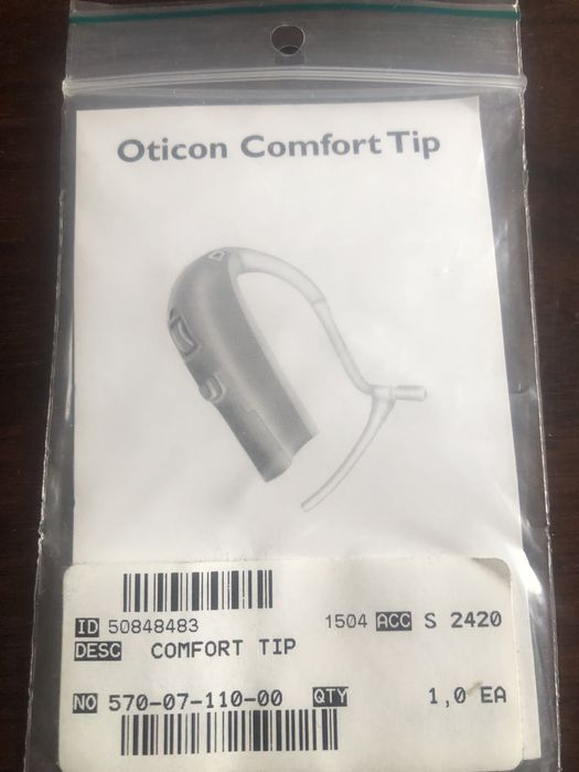 Comfort Tip dźwiękowód do aparatu słuchowego Oticon